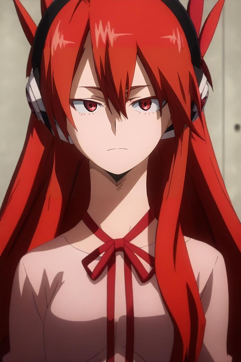 score_9, score_8_up, score_7_up, source_anime, intricate details, (3d:0.4), looking at viewer, , , 1girl, <lora:chelsea_akame_ga_kill_pony:0.70>, chelsea_akame_ga_kill, red hair, red eyes, long hair, hair between eyes, bangs, headphones, ribbon, neck ribbon, solo, science fiction detective, <lora:boku_no_hero_academia_style_pony:0.92>, boku_no_hero_academia_style, <lora:sdxl_lightning_8step_lora:1>,