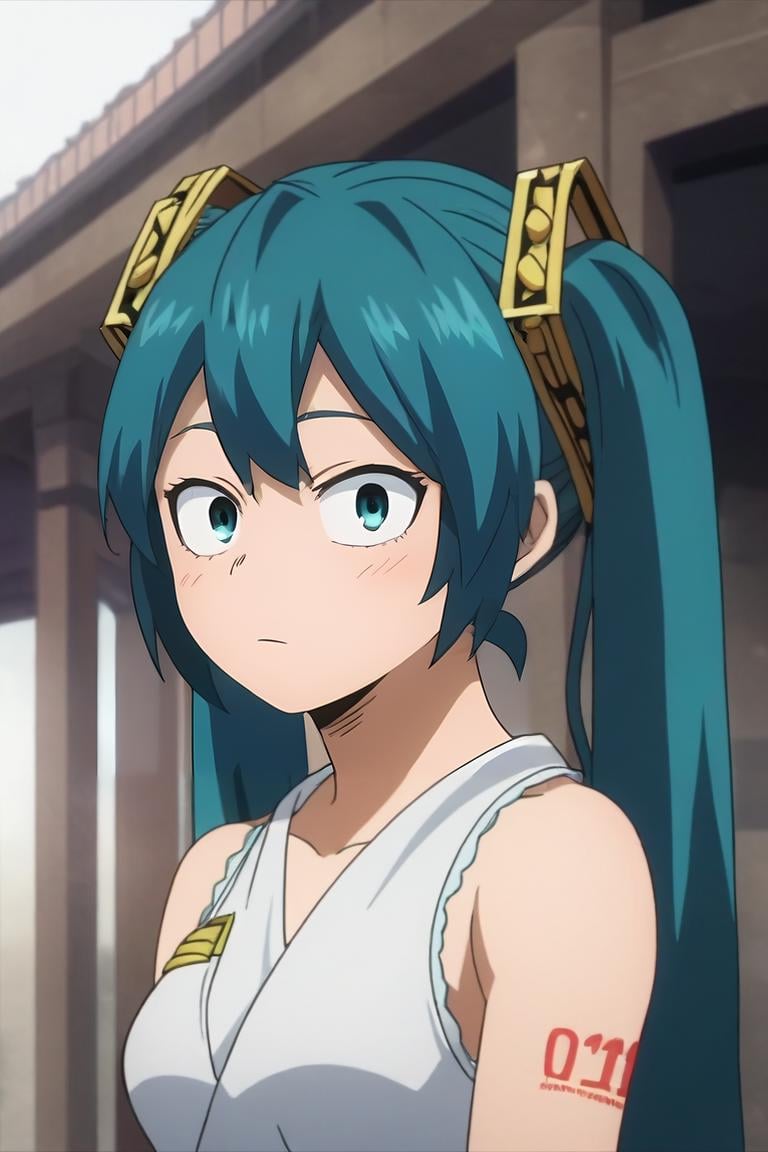 score_9, score_8_up, score_7_up, source_anime, , anime screencap, , , looking at viewer, upper body, , 1girl, hatsune miku, blue eyes, blue hair, solo, ancient greece, <lora:boku_no_hero_academia_style_pony:0.92>, boku_no_hero_academia_style, <lora:sdxl_lightning_8step_lora:1>,