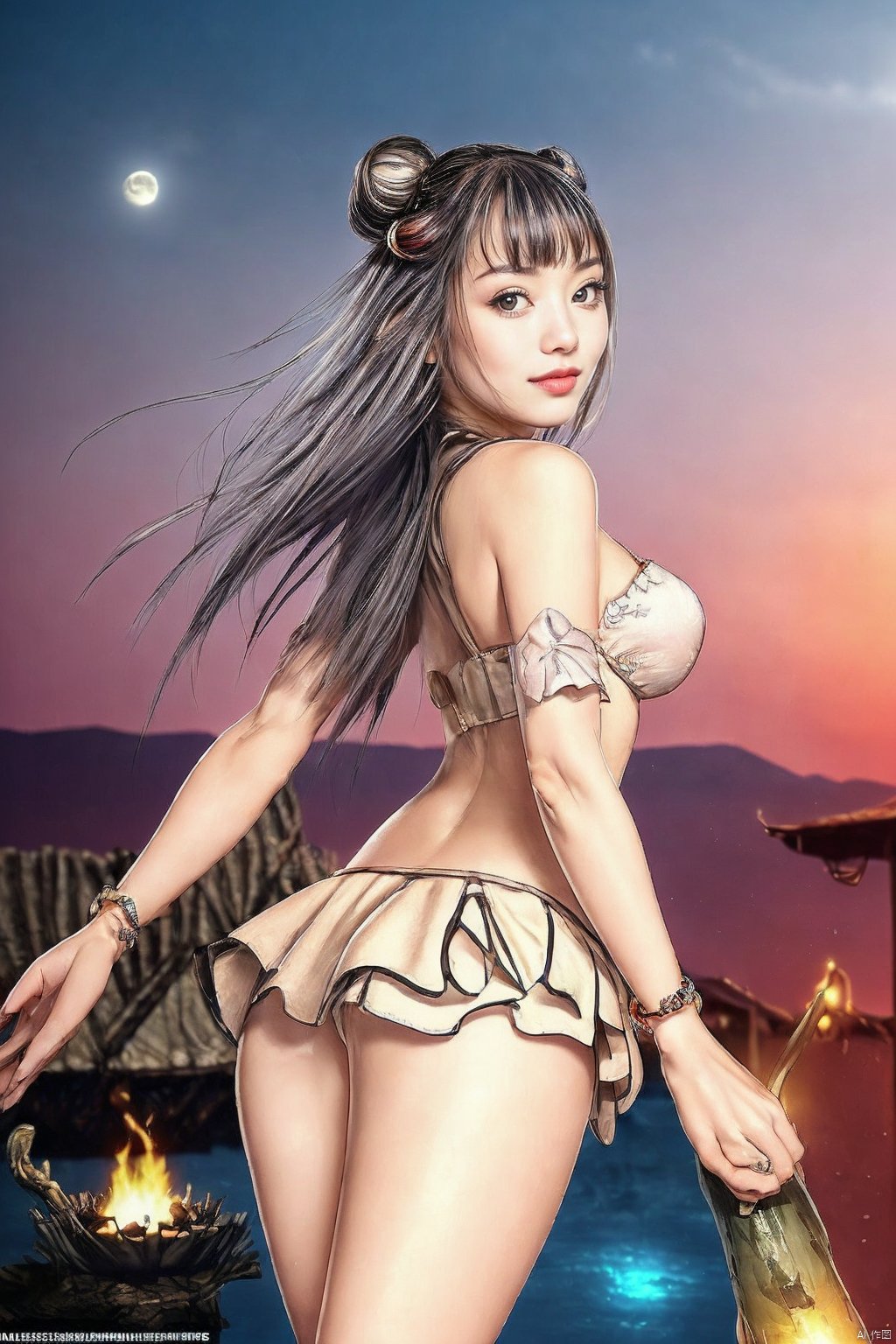 score_9,score_8_up,score_7_up,source_realistic,rating_explicit,underwear,panty,presenting,delicate and whimsical ambiance,outdoor},(from side|from front|from back),film aesthetic,,messy long hair with bangs, asian,
(perlica \(arknights\), arknights),
(dynamic angle,dynamic pose),shine,glowing,energy coalescing and vibrating,Close-up photo,sitting,Elegant,(directly|slime),dazzler, 
wearing ballgown,(((miniskirt))),charming,alluring,seductive,erotic,enchanting,cleavage,exposed,
(ar alloy),(incandescent fascinating moonstone, gleaming, platinum, resilience, fracture filling, unusual, vintage revival, art deco, zodiac signs),(plateau, changing season,condor),(astronomical observation hub, bioregenerative living walls,concrete tiles roof,thatch, Bonfires,Bioluminescent Phytoplankton, cove lighting),
(Around floating colorful wind:1.4)the most beautiful form of chaos,(score_9 score_8_up score_7_up),PLUMP CHUBBY CURVY,Kyoko,score_9_up score_8_up score_7_up, Hyung Tae Kim,E7 STYUFINE