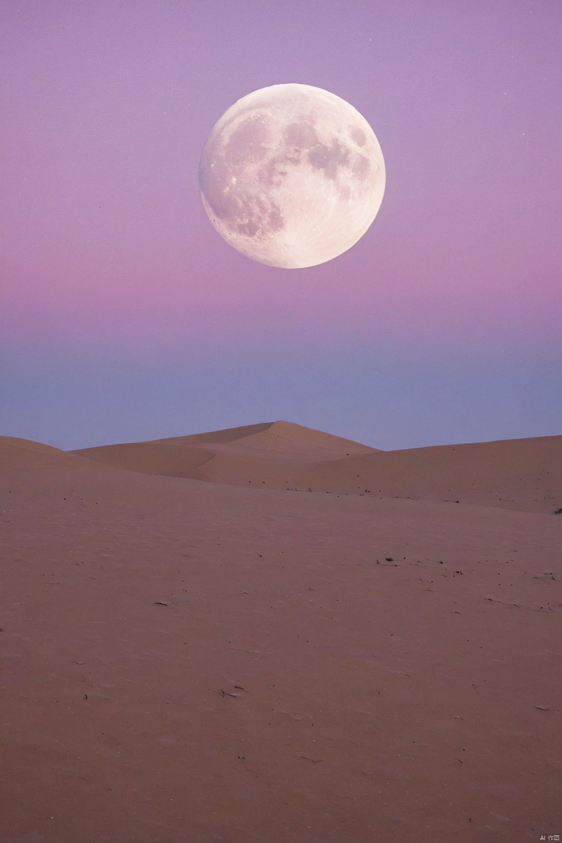 desert_sky,1girl,full moon,scenery,desert,pink-purple sky,star,more detail XL,xxmixgirl, xxmix_girl, monkren, qingyi, 