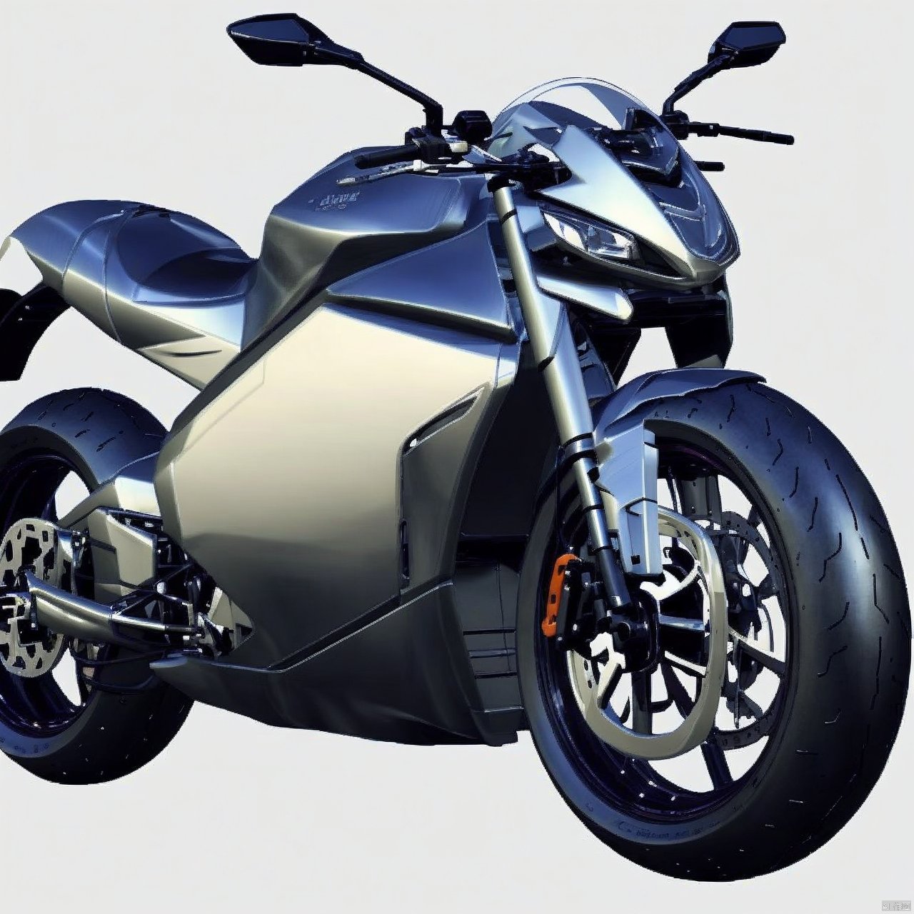  simple background, grey background, no humans, ground vehicle, motor vehicle, realistic, vehicle focus, motorcycle, wheel