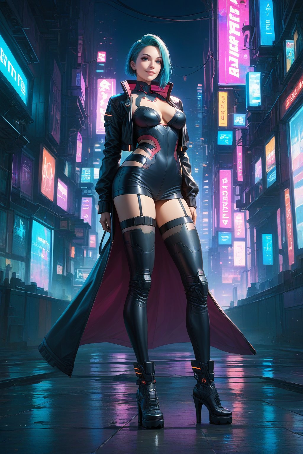 score_9, score_8_up, score_7_up, masterpiece, best quality, 
BREAK
1girl, solo, beautiful, full body, Cyberpunk Clothing, Cyberpunk mecha, Cyberpunk City, FuturEvoLabCyberpunk, FuturEvoLabCyberpunk, FuturEvoLab, FuturEvoLabgirl