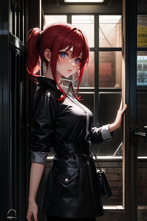 1girl, solo female, red hair,aure_dystopia_CSDLN