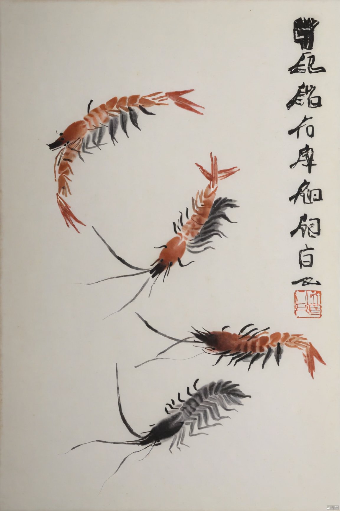 Qi-Baishi,animal,shrimp,