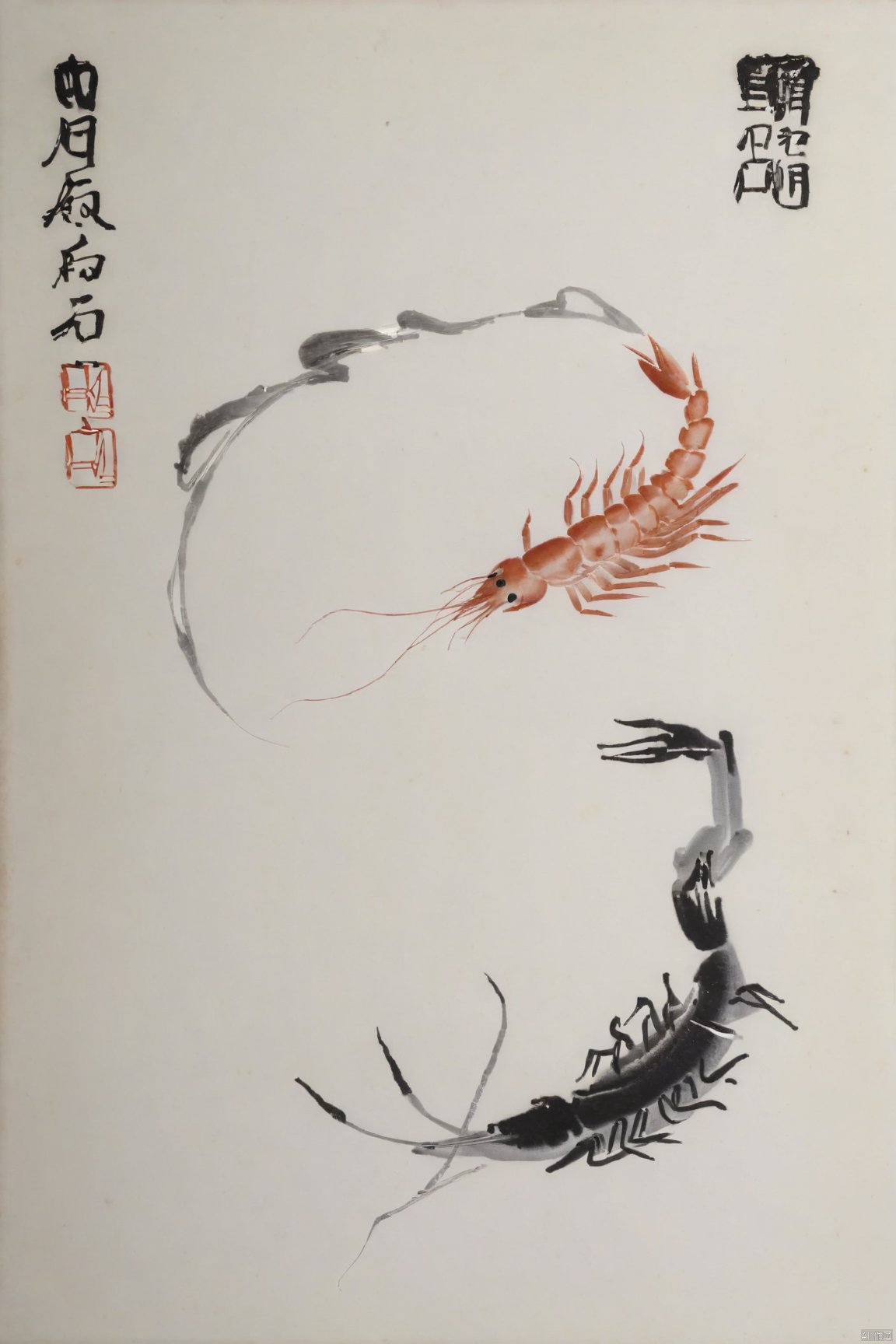 Qi-Baishi,animal,shrimp,