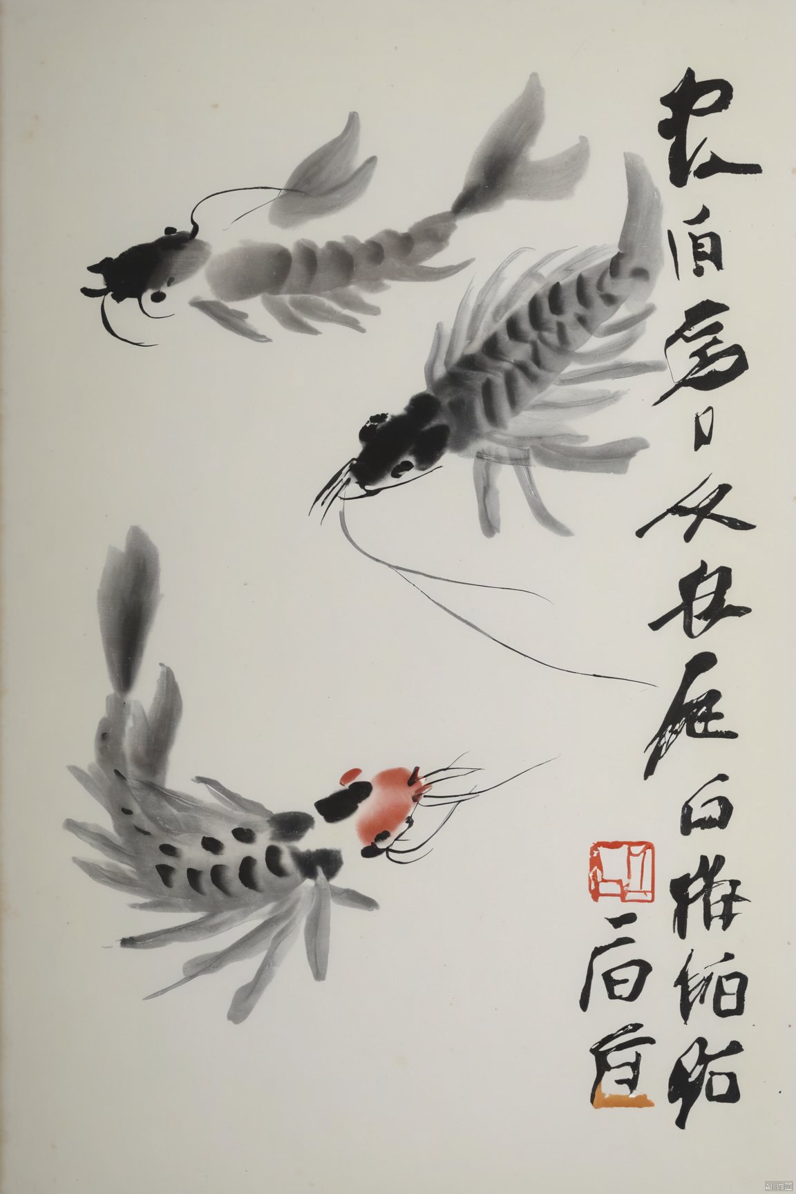 Qi-Baishi,animal,fish,shrimp