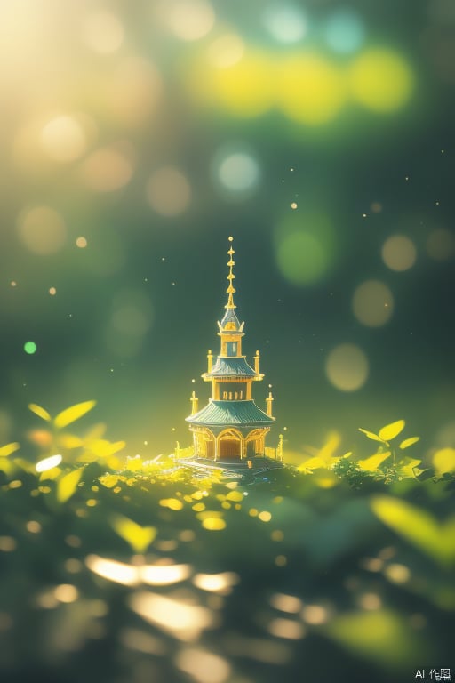 (Masterpiece, Best Quality: 1.2), Close-up of cartoon castle on green background, cute digital art, beautifully detailed digital art, 4k hd illustration wallpaper, cute digital, blurry dream picture, 4k hd wallpaper illustration, cute 3d rendering, a beautiful art illustration, 2d illustration, 2d illustration, blurred dream illustration, epic concept art. Bokeh. Ultra wide angle ((best quality)), ((intricate details)), ((surreal) ism)) (8k),小萝利,针织玩偶