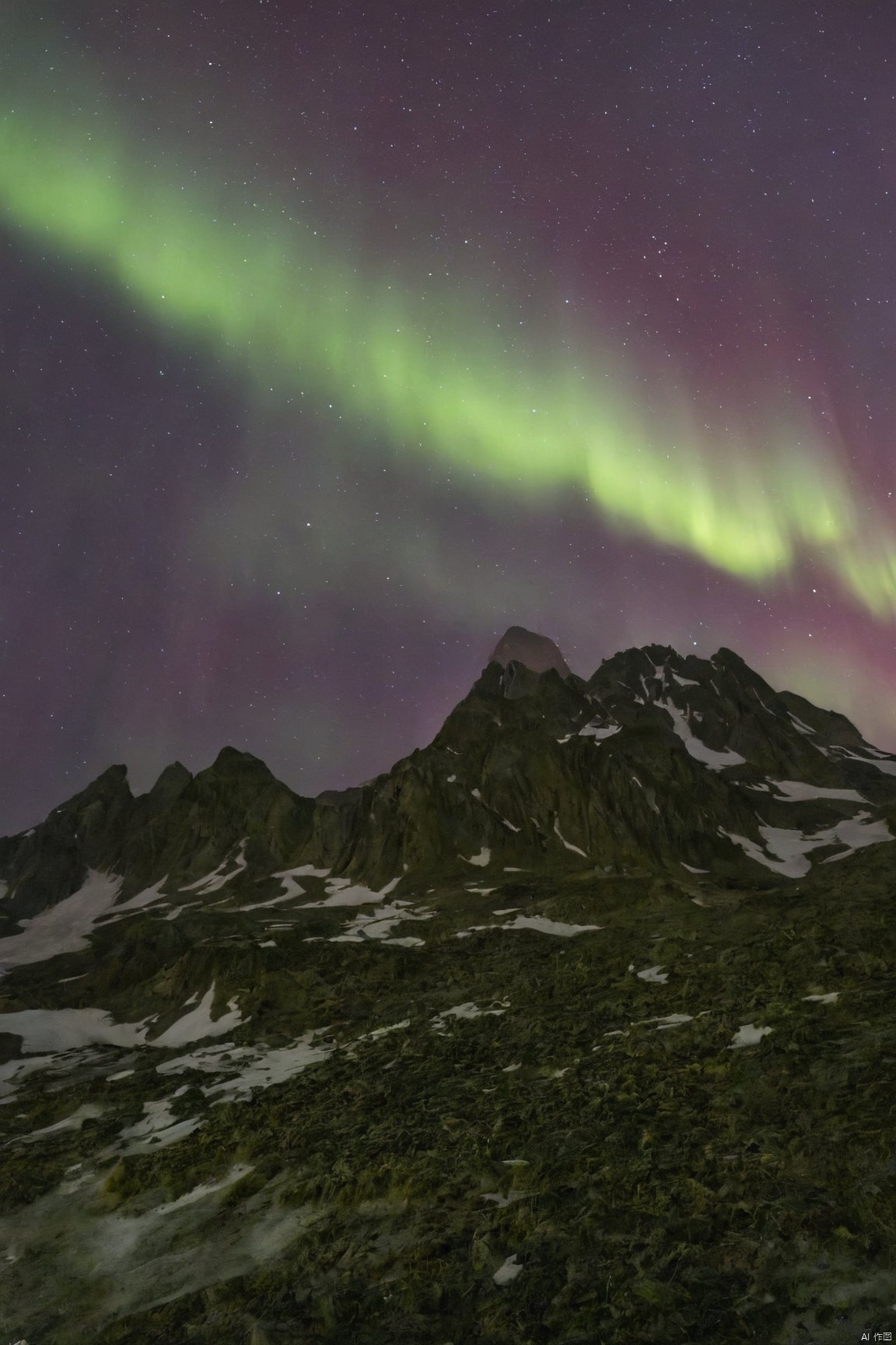 X-aurora,nature,night sky,scenery,outdoors