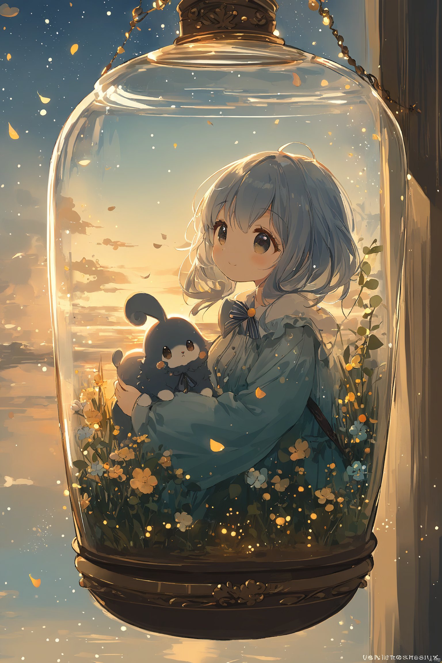 1girl,solo,cute,in glass,atmosphere_X,best quality,beautiful,extremely detailed,masterpiece,very aesthetic