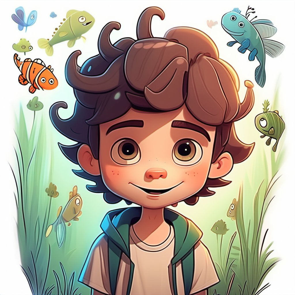 TENDER boy cartoon,creatures fantastic