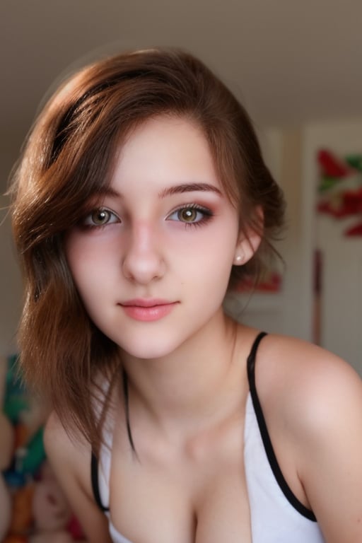 18years girl, 1girl, ((cute_girl)), ((18yo)), ((slim)), 18 years old,cute_girl, ((photorealistic)), masterpiece,pornstar,solo,realistic_lighting, natural skin, natural lighting,pornstar, Extremely Realistic,perfect eyes ,photorealistic, 
Masterpiece,realism,photography,rose