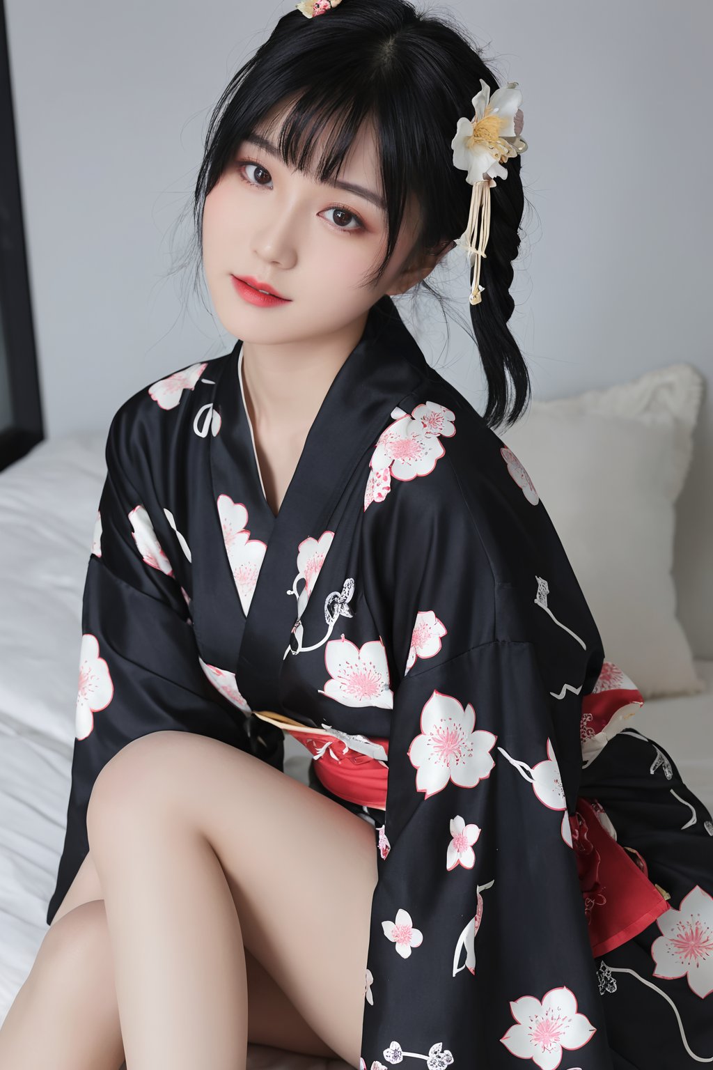 26yo hubggirl, wearing kimono, Sakura Theme,

Orgasmic expressions, lewd smiles, solo,(dark:1.4),deep shadow,darkness,moonlight, absur dres, highly detailed woman, extremely detailed eyes and face,piercing red eyes, detailed clothes, skinny, (Japan, こかわさゆき), twin tails, bangs, frills, skirt, black hair, half classicism half surreal lady, mystery style tattoo, 

film photography aesthetic, dynamic composition, skin texture, sharp focus, hard shadows