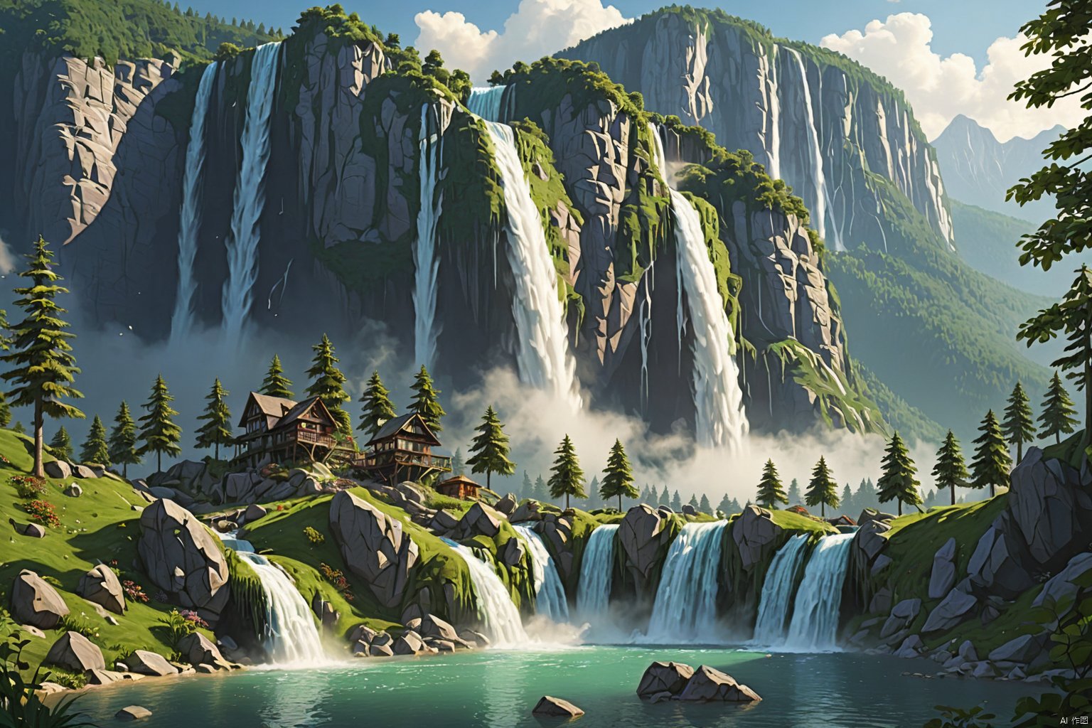 Waterfall Mountain,