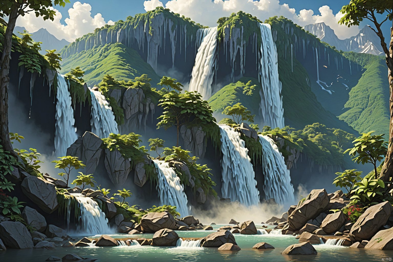 Waterfall Mountain,