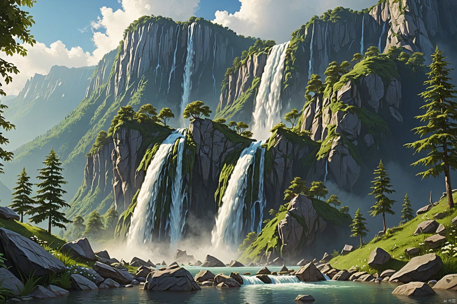 Waterfall Mountain,