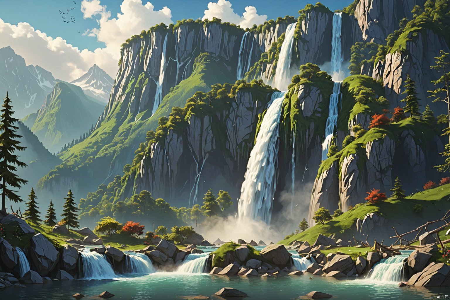 Waterfall Mountain,