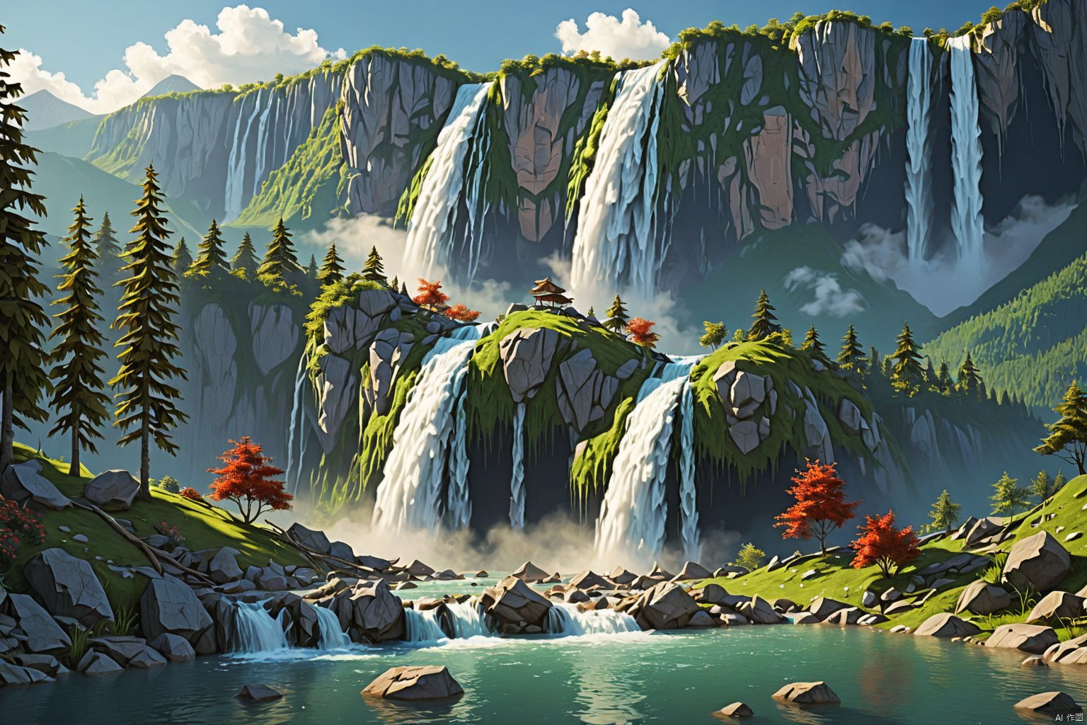 Waterfall Mountain,