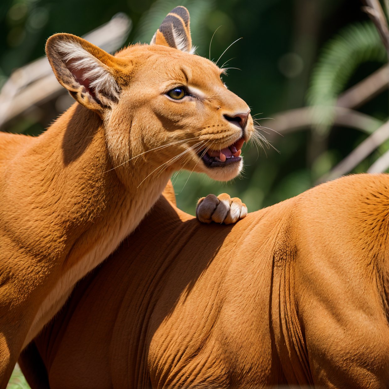 A captivating animal photography masterpiece capturing the essence of wildlife (best quality,4k,8k,highres,masterpiece:1.2),ultra-detailed,(realistic,photorealistic,photo-realistic:1.37),HDR,UHD,studio lighting,ultra-fine painting,sharp focus,physically-based rendering,extreme detail description,professional,vivid colors,bokeh,portraits,landscape,photography,wildlife,nature,animal kingdom,close-up shots,expressive animal eyes,playful animal behavior,seamless blending of colors,striking contrast,meticulous and lifelike textures,spectacular wildlife moments,mesmerizing composition,colorful and vibrant wildlife,exquisite wildlife details,immersive experience,natural lighting,ethereal atmosphere,majestic animal poses,motion captured in freeze-frame,artsy animal imagery,emotive animal expressions,awe-inspiring animal kingdom,tranquil animal encounters,serene wildlife scenes,extraordinary animal diversity,hidden details,unique animal features,intricate animal patterns,endless beauty in nature,passionate wildlife photographers,artful storytelling with animals.,SD 1.5