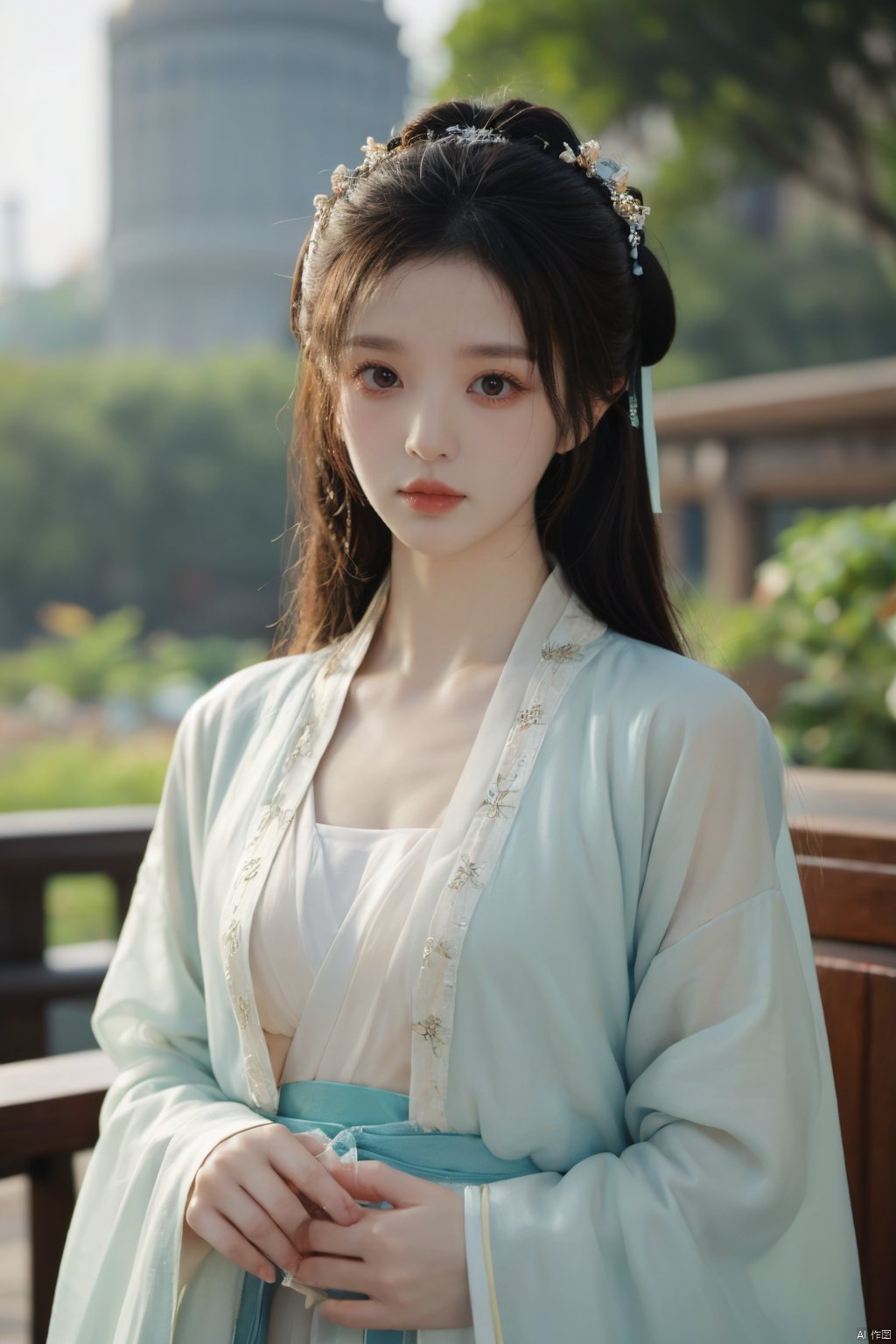 Surrealist beauty photo, hanfu,Xtianxiwei