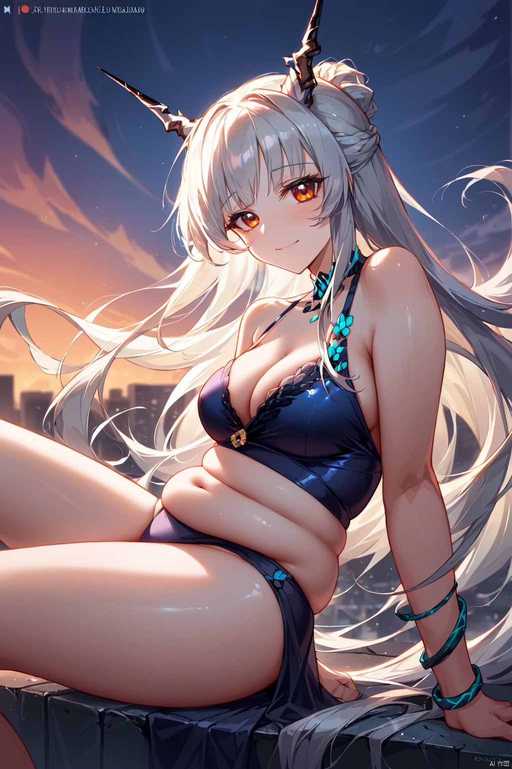 score_9,score_8_up,score_7_up,source_realistic,rating_explicit,underwear,panty,presenting,delicate and whimsical ambiance,outdoor},(from side|from front|from back),film aesthetic,,messy long hair with bangs, asian,
(perlica \(arknights\), arknights),
(dynamic angle,dynamic pose),shine,glowing,energy coalescing and vibrating,Close-up photo,sitting,Elegant,(directly|slime),dazzler, 
wearing ballgown,(((miniskirt))),charming,alluring,seductive,erotic,enchanting,cleavage,exposed,
(ar alloy),(incandescent fascinating moonstone, gleaming, platinum, resilience, fracture filling, unusual, vintage revival, art deco, zodiac signs),(plateau, changing season,condor),(astronomical observation hub, bioregenerative living walls,concrete tiles roof,thatch, Bonfires,Bioluminescent Phytoplankton, cove lighting),
(Around floating colorful wind:1.4)the most beautiful form of chaos,(score_9 score_8_up score_7_up),PLUMP CHUBBY CURVY,Kyoko