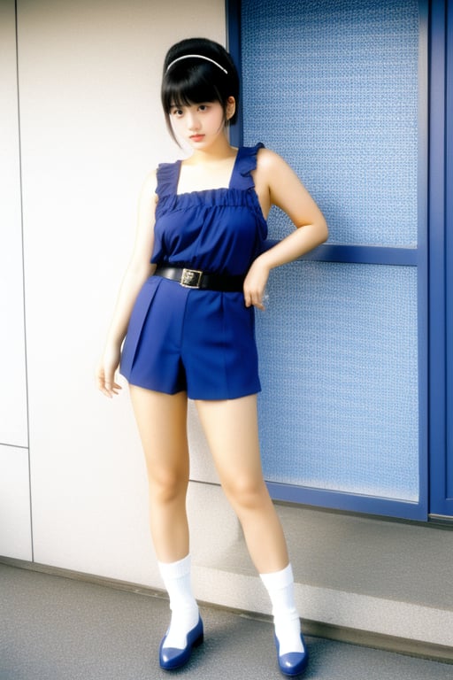 japanese idol 80s, 1girl, solo, full body