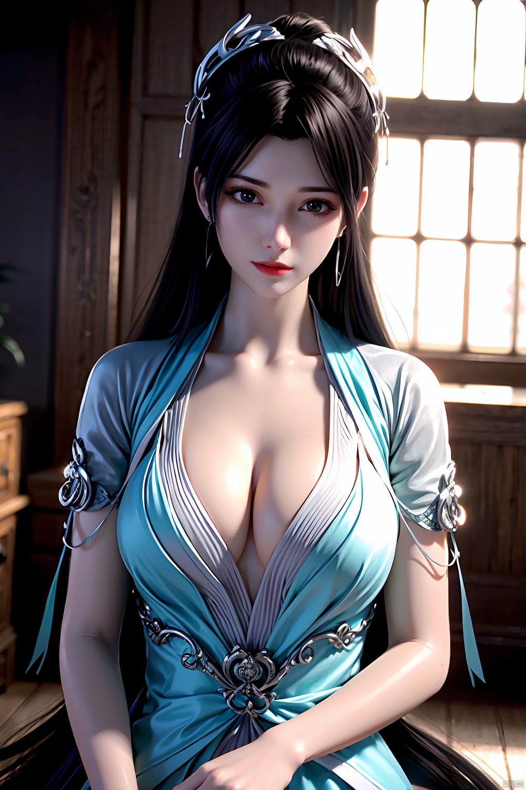 masterpiece,best quality,1girl,sitting, upper body,solo,Xyunyun,big breasts,yuzu,ziling_xianzi,Xtianxiwei