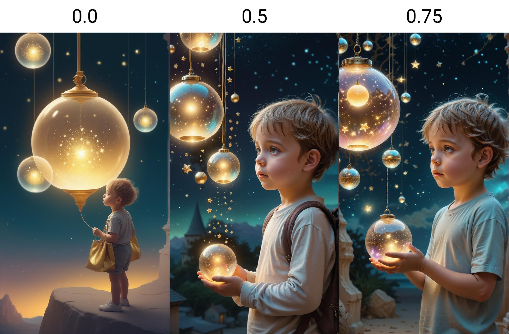 <lora:dAIversityUnderstandingXL-Realistic:0.0> Lampshade,Fantasy digital art of a young child, lost in thought, holding a bag of golden memories, whimsical background of floating, iridescent memory spheres, glowing orbs, magical atmosphere, pastel color palette, twinkling stars, glittering particles, serene expression, peaceful demeanor, dreamlike scenery, soft focus, intricate details, illustration, concept art, artstation, wallpaper, imaginative realism, surreal, magical, enchanting, captivating, beautiful, detailed, high quality, 8k resolution, digital painting