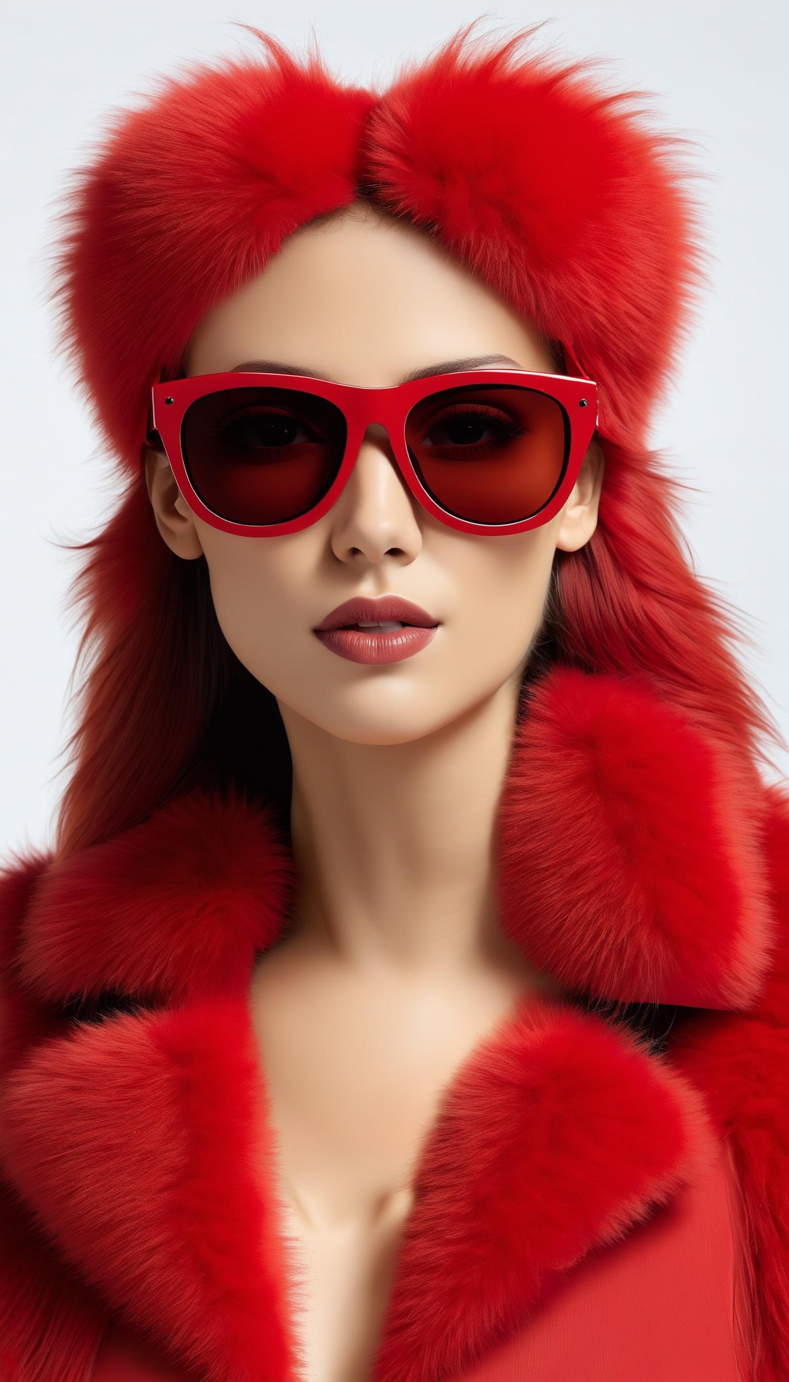 <lora:FluffyStyleXL:1.3> FluffyStyle Red stylish sunglasses, furry