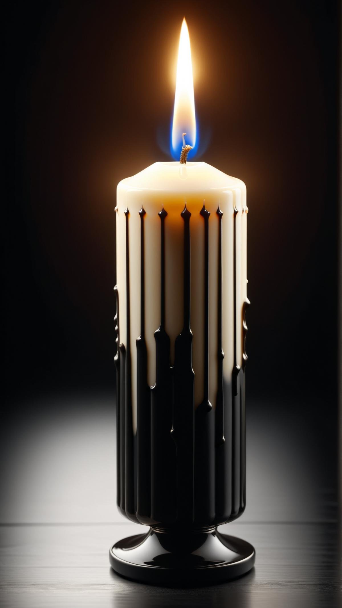 <lora:P14n03l3g4nt3b0n3XL:1>P14n03l3g4nt3b0n3 a burnt out candle wick, black, white, ebony, ivory, luxury, 24mm, (analog, cinematic, film grain:1.3), Bokeh DOF, (Masterpiece:1.3) (best quality:1.2) (high quality:1.1)