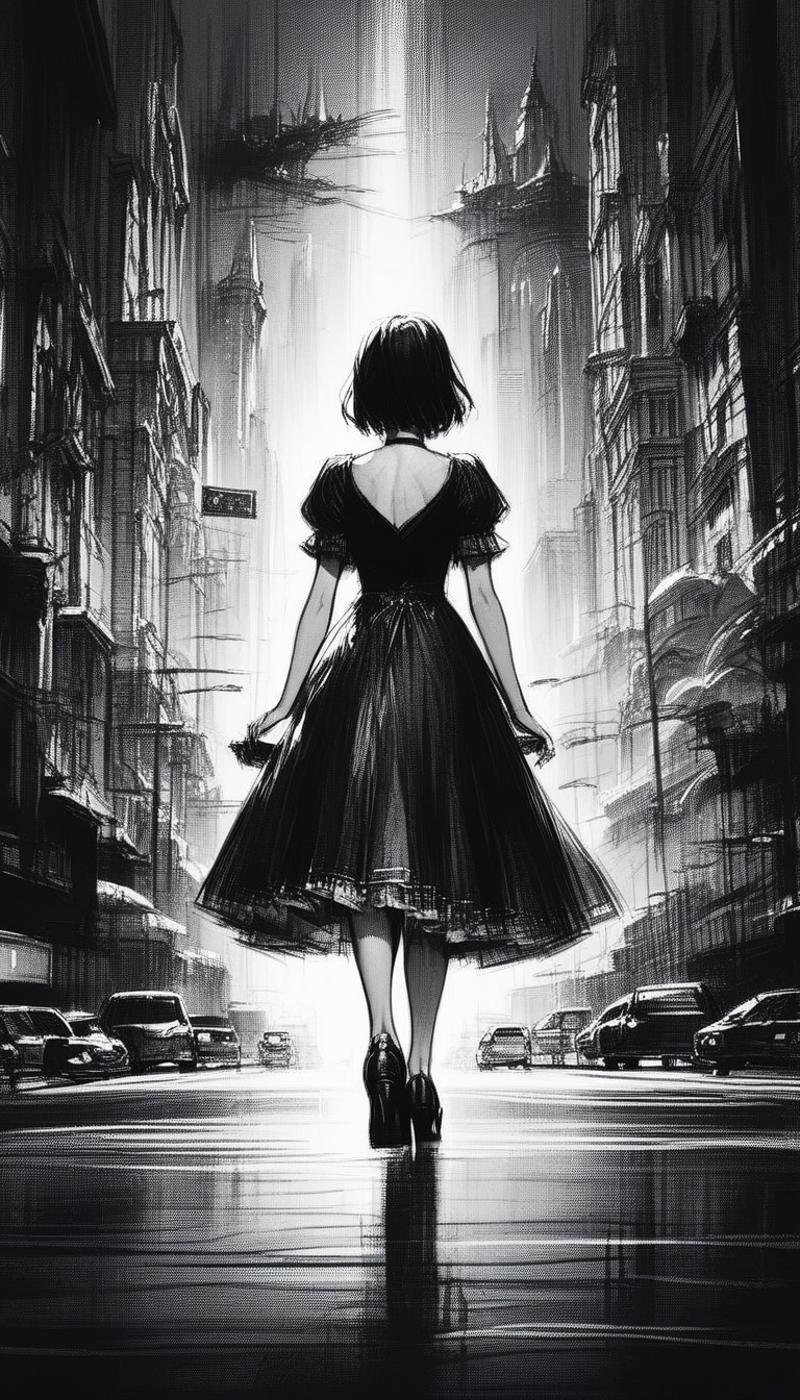 score_9, score_8_up, score_7_up, score_6_up, <lora:CharcoalDarkStylePony:1> CharcoalDarkStyle Dress shoes, source_anime, dark, sketch, drawn with charcoal, monochrome, black and white, (Masterpiece:1.3) (best quality:1.2) (high quality:1.1)