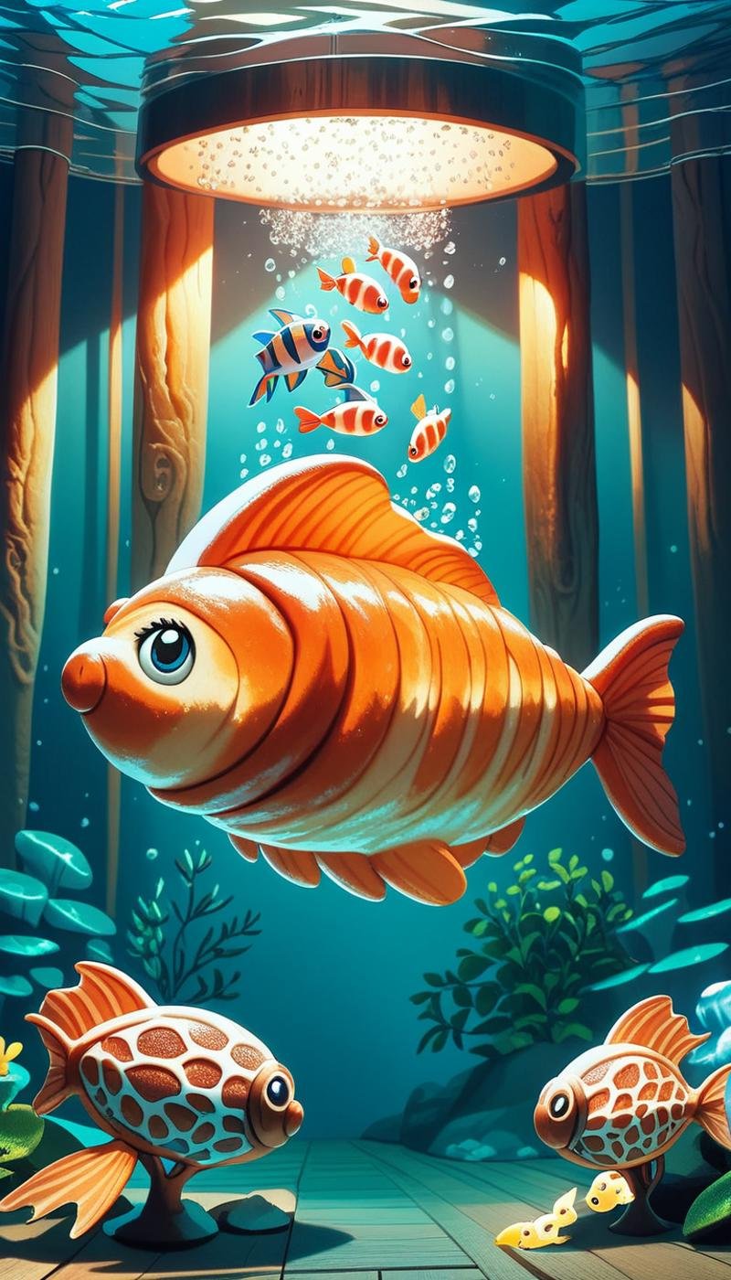 score_9, score_8_up, score_7_up, score_6_up, <lora:CinnamonBunStylePony:0.85> CinnamonBunStyle a child pretending to fish in a large aquarium, colorful fish around, (Masterpiece:1.3) (best quality:1.2) (high quality:1.1)