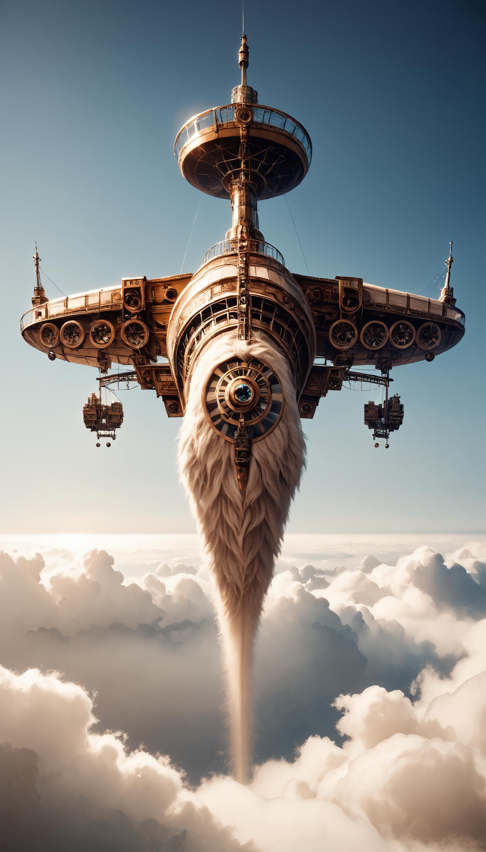 score_9, score_8_up, score_7_up, score_6_up, score_5_up, <lora:FluffyStylePony:0.8> fluffy, fuzzy,  FluffyStyle Kaleidoscopic sky, Steampunk airship, floating above clouds, detailed, vibrant colors, intricate designs, ornate, metallic textures, gears and gadgets, Victorian era, sense of adventure, whimsical, surreal, ebony & ivory, <lora:Realistic_2.5DAnime_Merge1:0.7> <lora:add-detail-xl:1.5>, (Masterpiece:1.3) (best quality:1.2) (high quality:1.1)