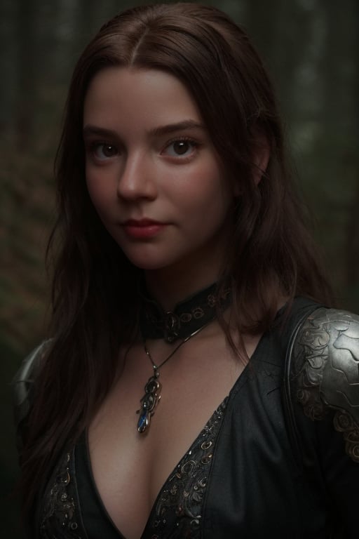 Realistic full body photo of Anya, realistic and detailed face, realistic and detailed eyes, dressed in rock style. Cinematic style
