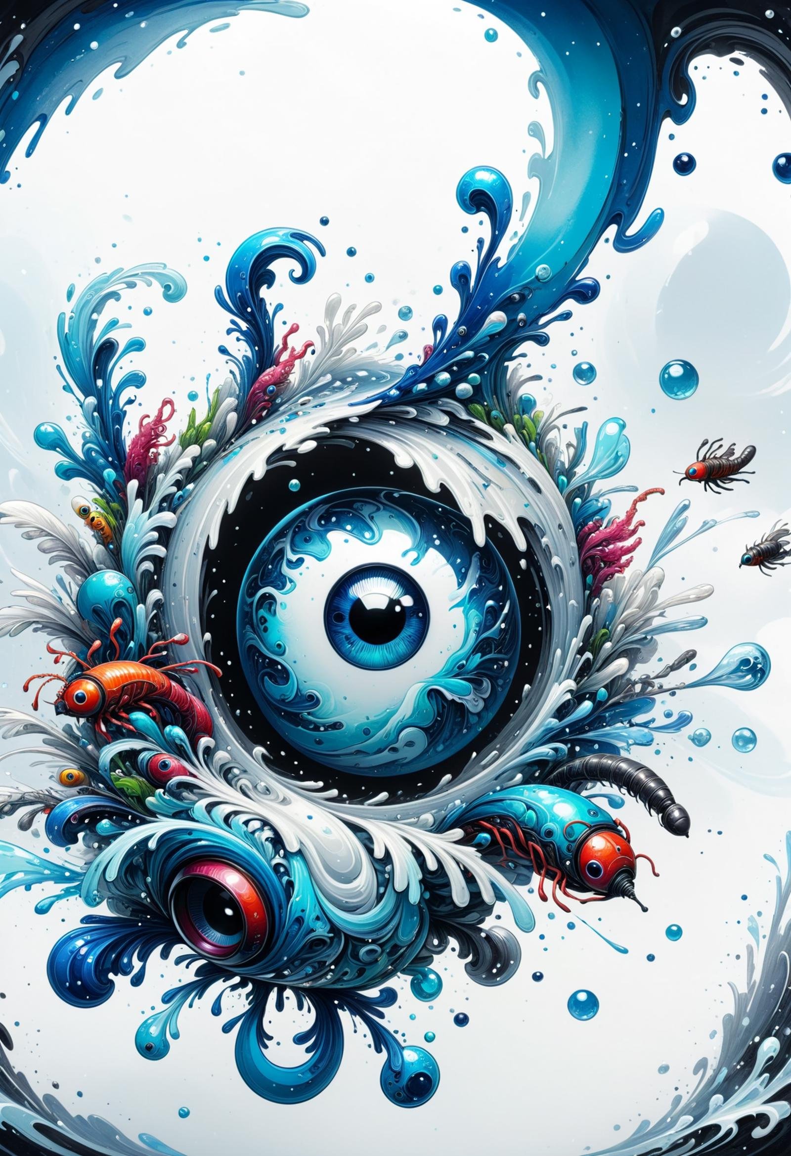 DonMW4t3r3l3XL chinese ink painting, sci-fi, hazardous, screen-space reflections, frostbite engine, graffiti, splitscreen, worm's eye view, cutout animation, bloom, stunning opus magnum, uhd, distinctive, asyndeton <lora:DonMW4t3r3l3XL:1>