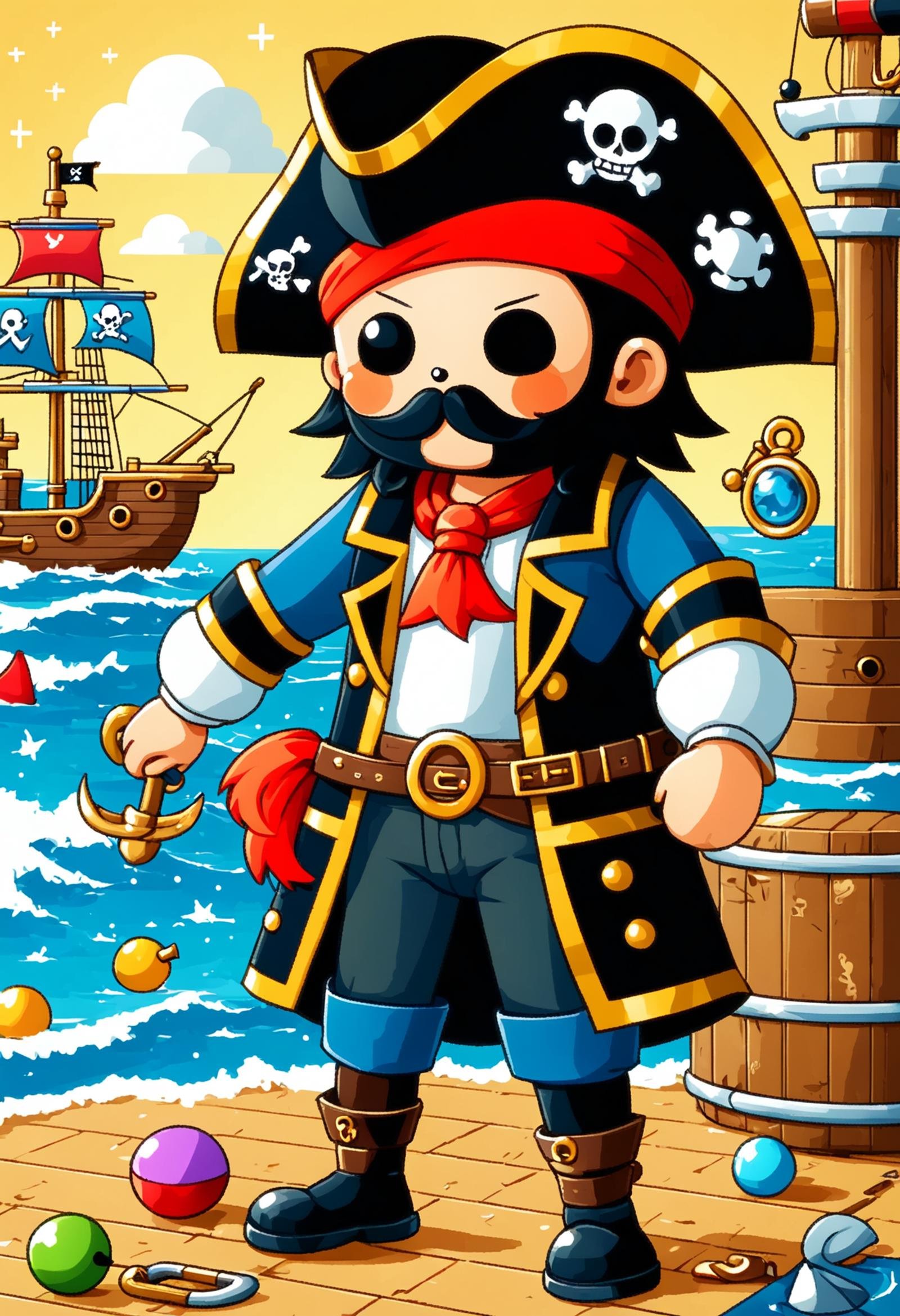 DonMM47hXL, pirate swashbuckler   <lora:DonMM47hXL-000006:1>