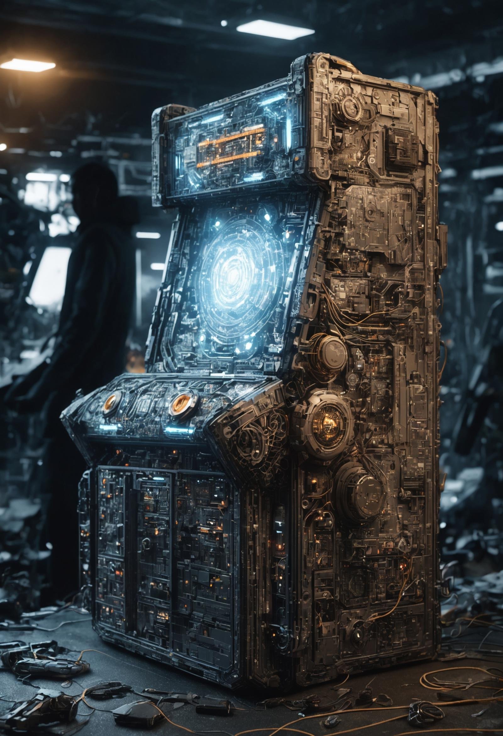 (masterpiece, best quality,detailed light),   DonMW4573L4ndXL waste,  arcade machine, help messages,  stitched,  wrinkled,  (intricate detail, cinematic lighting, amazing shading, soft lighting, Detailed Illustration)   <lora:myLoraXL_test\DonMW4573L4ndXL-000006>