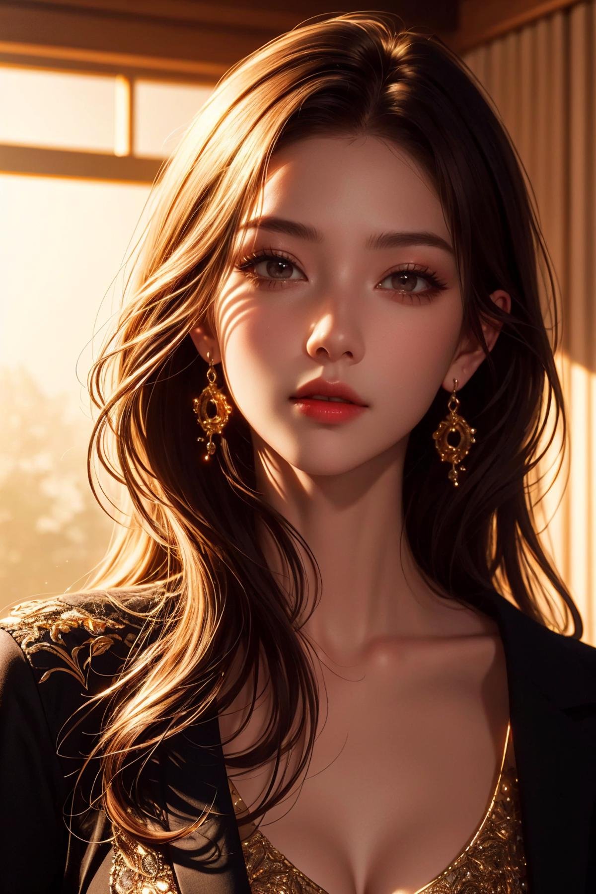 <lora:Korean beauty:0.8>,1girl,realistic,earrings,jewelry,looking at viewer,__Indoor-Style__,__Indoor_fantasy__,, edge quality, perspective silhouette, 8k, best quality, masterpiece, extremely detailed, rule of thirds, photorealistic, superb, HDR, high resolution, sharp focus, photorealistic rendering, extremely detailed description, professional, gorgeous and intricate detail,