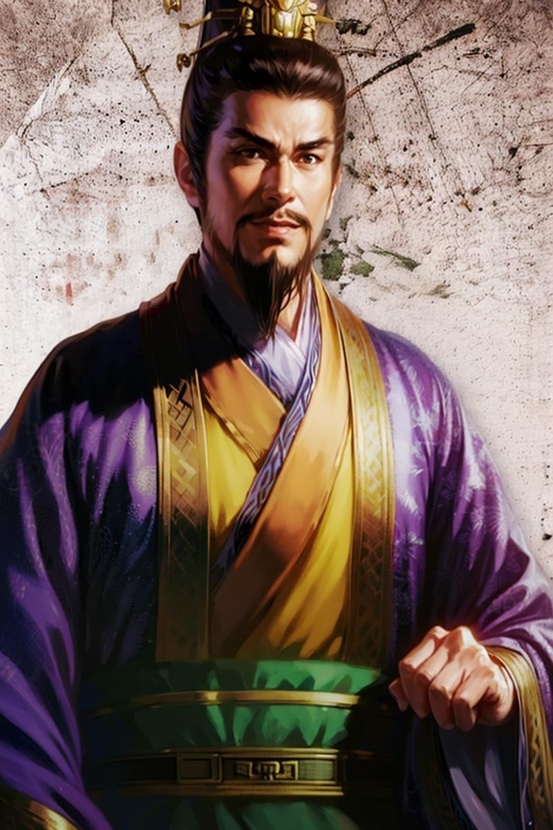 (8k, RAW photo, best quality, masterpiece:1.2), (realistic, photo-realistic:1.37), chinese male, chinese, facial_hair, beard, 1boy, male_focus, mustache, solo, wide_sleeves, holding, long_sleeves, hanfu, japanese_clothes, looking_at_viewer, robe, holding_book, chinese_clothes, kimono, standing