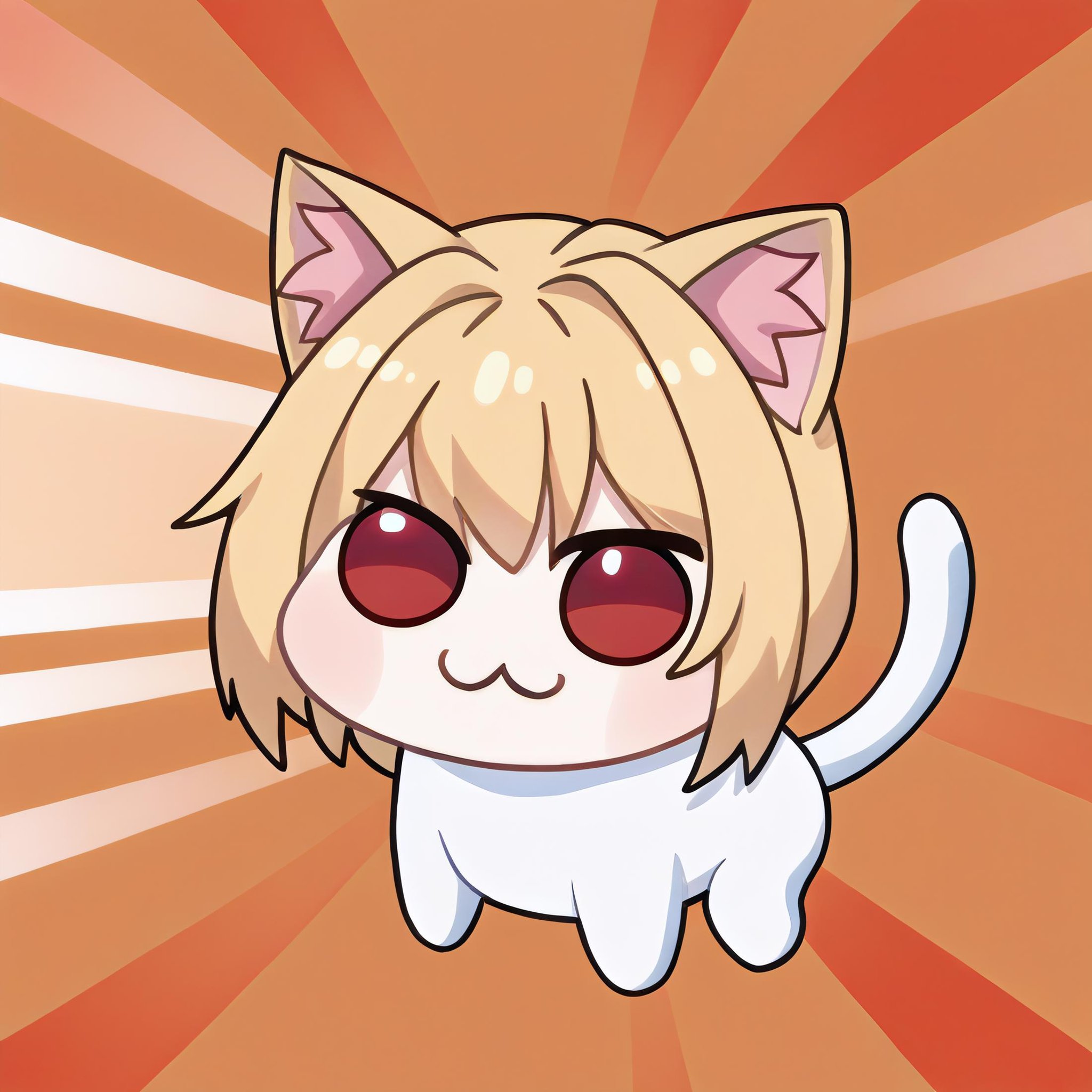 <lora:Doro_X_PDXL_V1:0.9>  score_9, source_cartoon, doro, creature, :3, chibi, four legs, no humans, <lora:necoarc-guy-PONY-v1:0.9> necoarc, slit pupils, cat ears, blonde hair, red eyes, abstract background