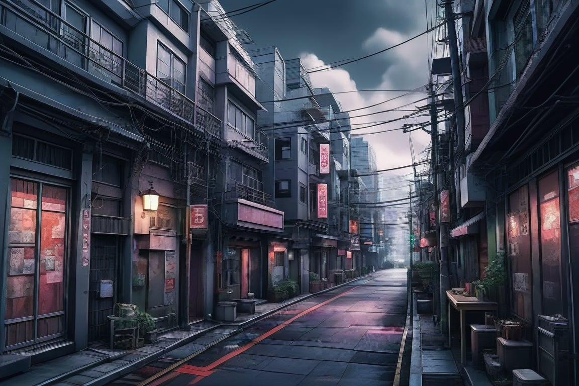 very aesthetic, absurdness, best quality, A digital illustration of a surreal Tokyo Ghoul background, intricate details