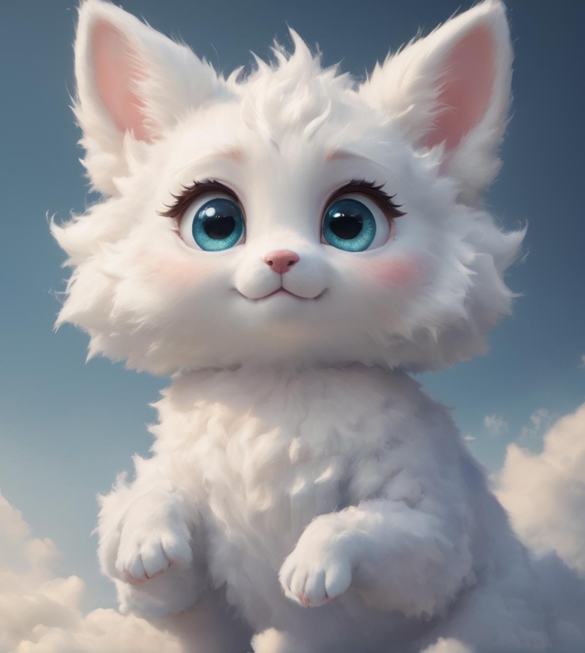 score_9, score_8_up, score_7_up, score_6_up, score_5_up, score_4_up, <lora:airmode:0.8>,airmode,1girl,solo,cloud clothes,fluffy,cute eyes,