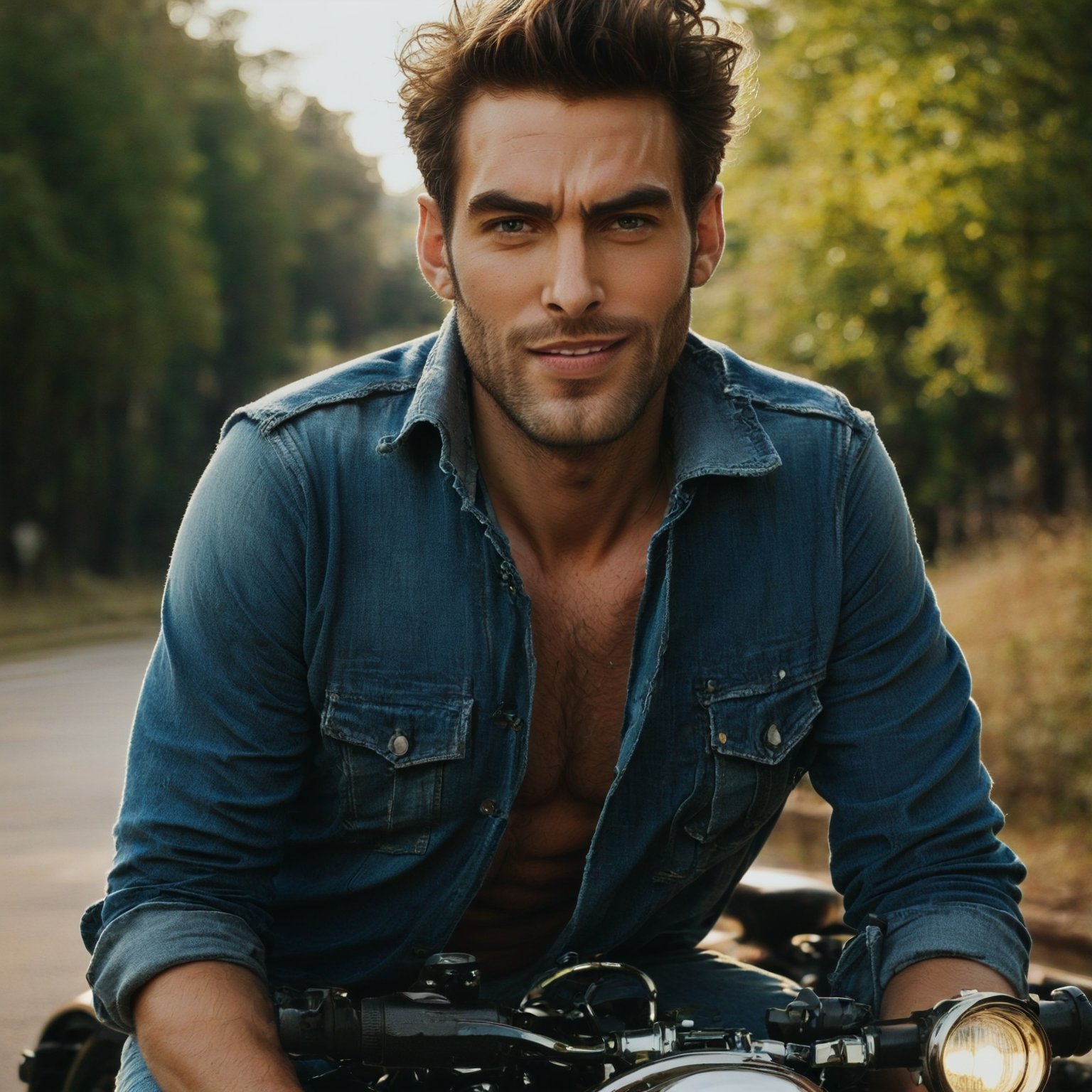 real, realistic, cinematic, source_photo, jon_k, male focus, riding motorcycle, leather jacket, facial hair, jeans, frontal view, cinematic lighting, natural lighting, backlighting, rim lighting, smirk

"large eyes", "even eyes", "aligned eyes", "correct proportions", "perfect anatomy", "natural pose", "proper angles", "accurate perspective", "facial symmetry", "straight limbs", "regular features", "well-proportioned body", "balanced perspective", "proportionate features", "natural anatomy", "straight limbs", "straight body parts", "aligned features", "even eyes", "normal proportions", "accurate perspective", "anatomical accuracy", "balanced proportions", "accurate perspective", "proper alignment", "well-defined features", "aligned perspective", "correct anatomy", "balanced features", "natural proportions",

"natural poses", "proper proportions", "matched eyes", "high resolution", "clear image", "straight limbs", "natural stretches", "smooth features", "aligned eyes", "high clarity", "sharp details", "clean edges", "accurate anatomy", "balanced proportions", "correct perspective", "smooth texture", "consistent colors", "artifact-free", "clean pixels",M31ka,S4r4,Jon_k