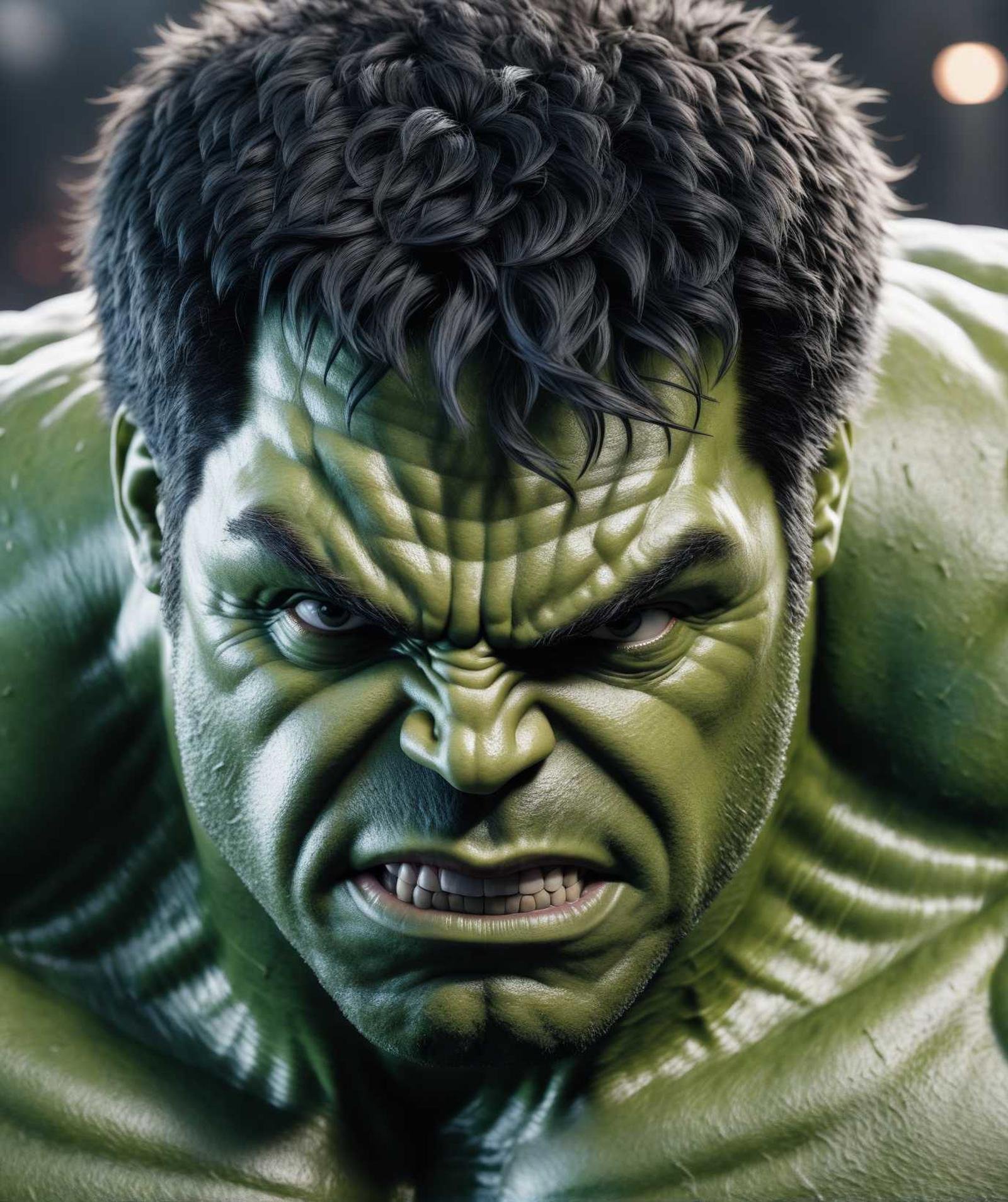 a photo of a hulk, cinematic realism, (closeup:0.65)