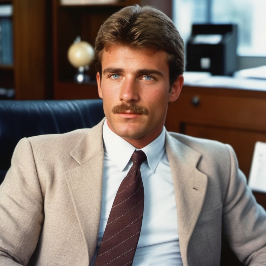 handsome man, corporate, CEO, suit and tie, salesman, young, hot, short hair, hairy, arm hair, chest hair, male model, 1980s, the office, stubble, facial hair, Al Parker, dunder mifflin, freckles, loser, sleazy, youthful, 24 years old, LOMO effect, bachelor,

8k, 4k, cinematic lighting, very dramatic, very artistic, soft aesthetic, realistic, masterpiece, ((perfect anatomy): 1.5), best resolution, maximum quality, UHD, life with detail, analog, cinematic moviemaker style