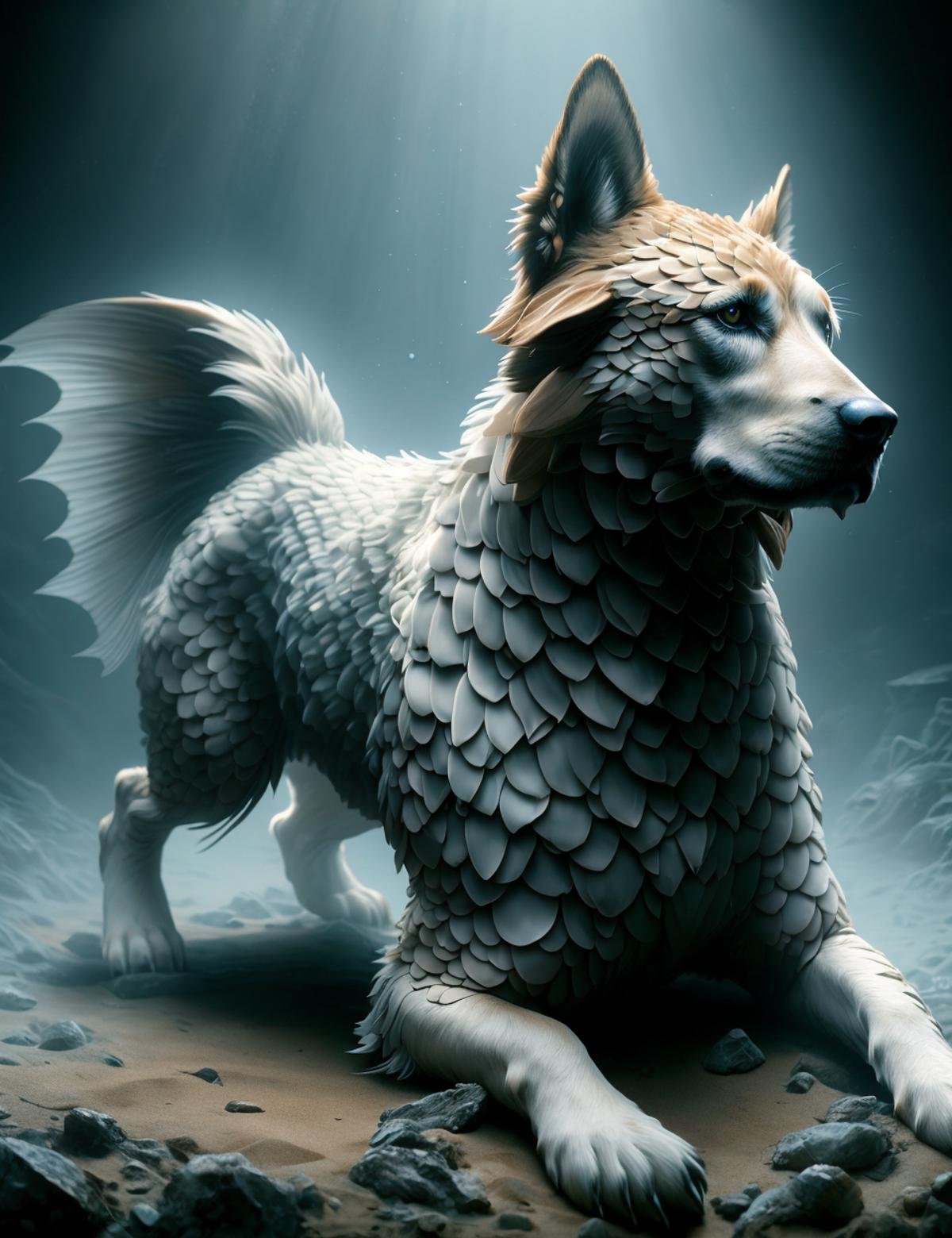 DonMF15hy,   cerberos, Fearsome multi-headed dog, guardian of the underworld,  fierce and terrifying presence, watchful and loyal to the ruler of the dead,  symbol of protection against external threats ,    <lora:DonMF15hy:0.8>