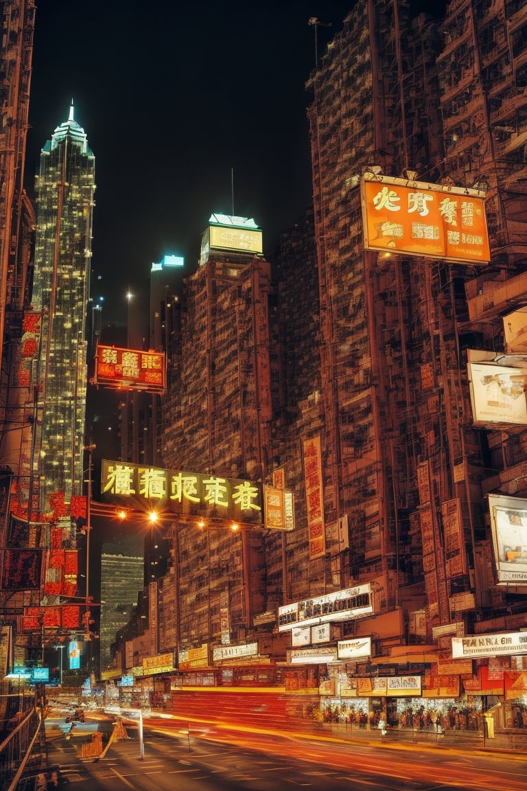 hong kong, night