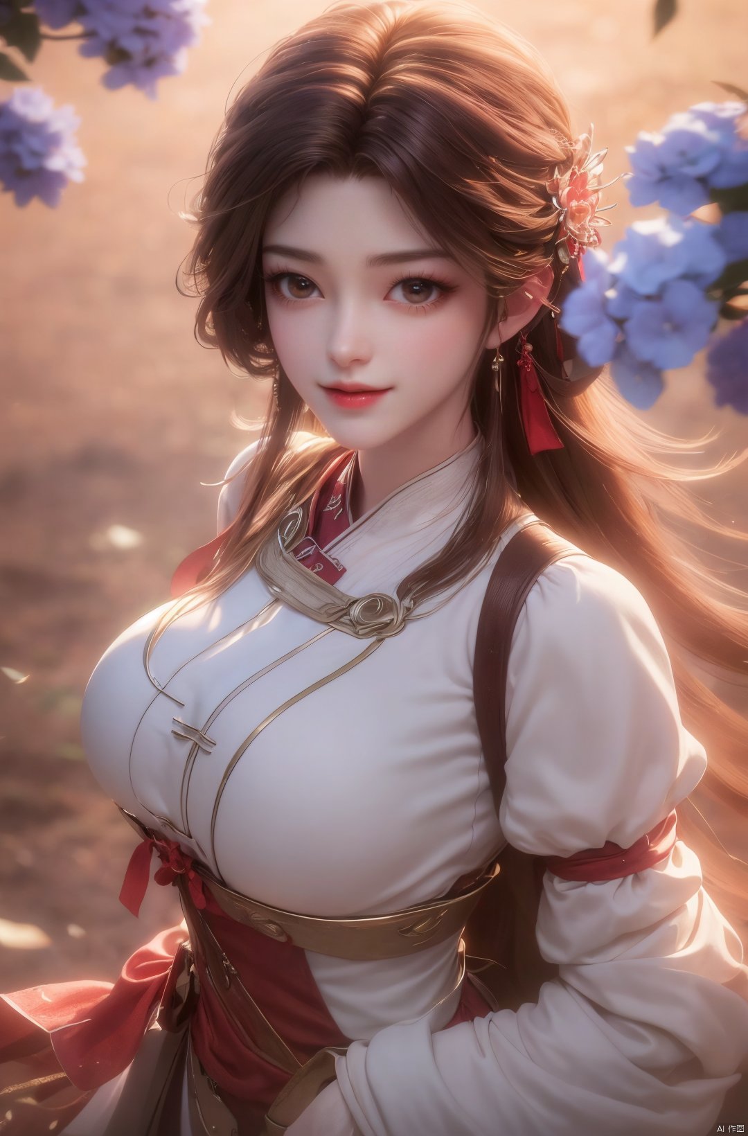  masterpiece,(best quality),cowboy shot,(good structure), dslr quality,depth of field,kind smile,looking_at_viewer,dynamic pose,xhuolinger,(big breasts:1.23),xtianqiong,xyunluo,x-hydrangea, ty-hd,girl