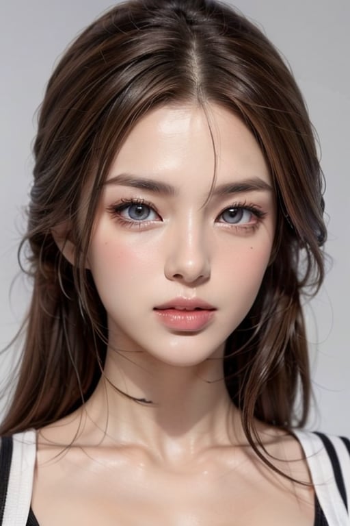 Generate a beauty avatar, she is beautiful, face front,with beautiful facial features, gazing at the audience, detailed skin texture, movie lighting, realistic, milky white background
realistic ,beauty,masterpiece,best quality,lana