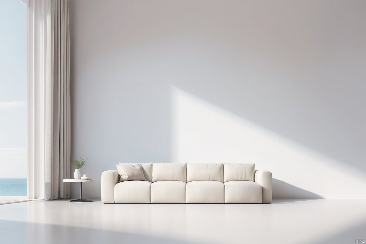 simple background, window, sofa, corner