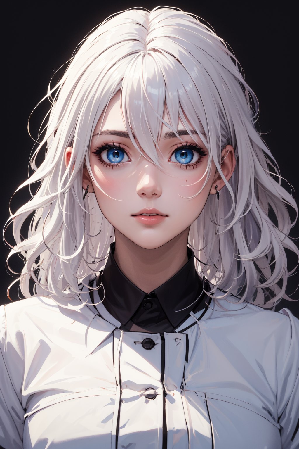 score_9, score_8,score_7, (masterpiece),(beautiful face and eyes),hair between eyes,wavy hair, white_hair,full_body